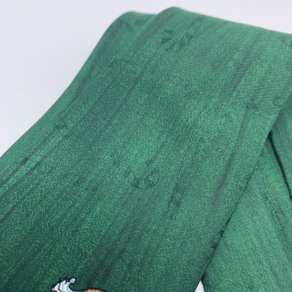 Christmas Hallmark Tie Santa Claus Holiday Novelty Necktie SpecialTies 56" Green - Picture 6 of 8